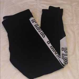 PINK black and white leggings